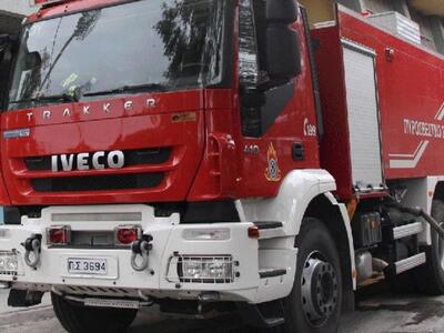 Πάτρα: Φωτιά σε απορριμματοφόρο στην Ξερόλακκα