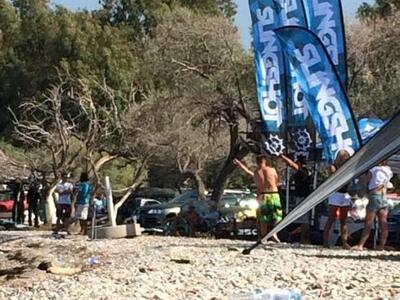 Αγώνες kite surf στο Δρέπανο αυτό το Σαβ...