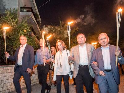 Ο Δήμαρχος Καλαβρύτων στις εκδηλώσεις Μν...