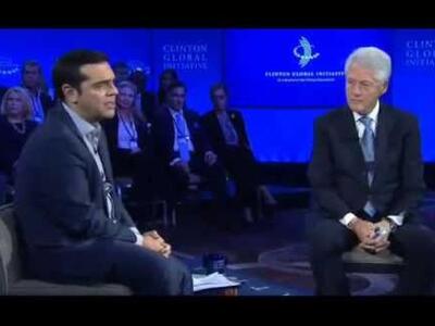 ΒΙΝΤΕΟ: Η live συνομιλία Τσίπρα - Κλίντο...