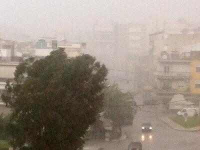 Πάτρα  - ΦΩΤΟ απο την μεσημεριανή καταιγίδα 