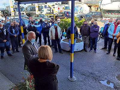 Μεσολόγγι: Με τους εργαζομένους της καθα...