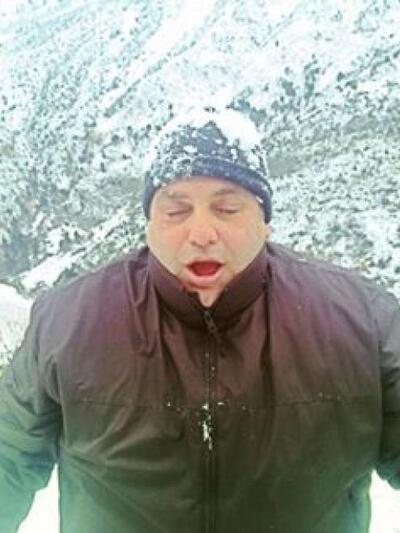 Χιονισμένο στιγμιότυπο και για τον Φώτη Βουλουξή