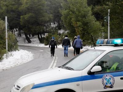 Διακόπηκε η κυκλοφορία στη λεωφόρο Πάρνηθας