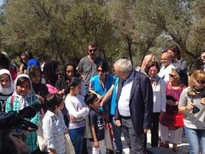 Ξενάγηση προσφύγων στον βράχο της Ακρόπολης 