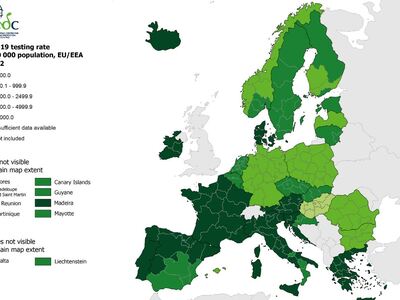 ECDC: Στο «βαθύ κόκκινο» η Ελλάδα και σχεδόν όλη η Ευρώπη ECDC: Στο «βαθύ κόκκινο» η Ελλάδα και σχεδόν όλη η Ευρώπη
