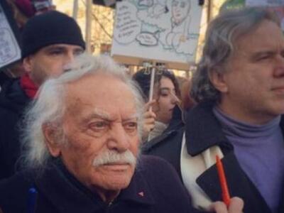 Και ο Μανώλης Γλέζος στη διαδήλωση του Π...