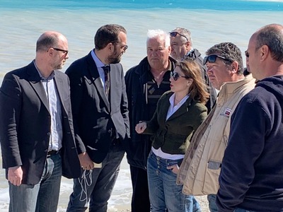 Στις κατεστραμμένες από την κακοκαιρία α...