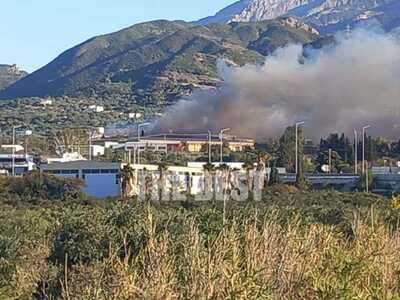 Πάτρα: Καλύτερη η εικόνα της φωτιάς στο ...