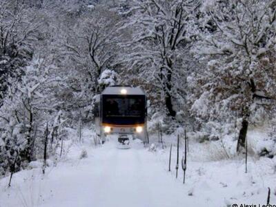 Η "μάχη" του Οδοντωτού με το χιόνι!