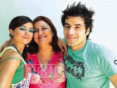 Η Ελισάβετ Κωνσταντινίδου με τον Δημήτρη...