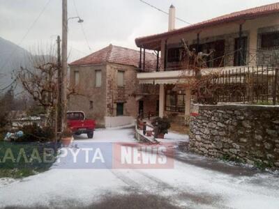 Πάτρα: Στα λευκά τα ορεινά των Καλαβρύτω...