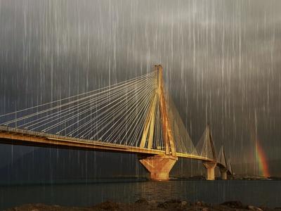 Ρίο- Αντίρριο: Η γέφυρα στην καταιγίδα 