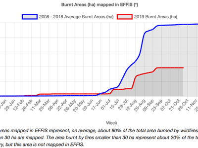 Η πορεία της συνολικής έκτασης που έχει ...