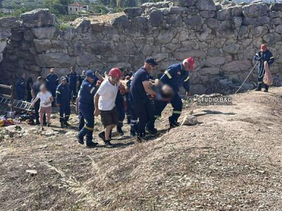 Αρχαία Τίρυνθα: Διάσωση τουρίστα από πηγ...