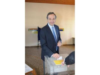 Άσκησε το εκλογικό του δικαίωμα ο Αντώνης Σαμαράς