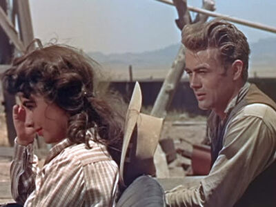 Σε σκηνή της ταινίας "Ο Γίγας".