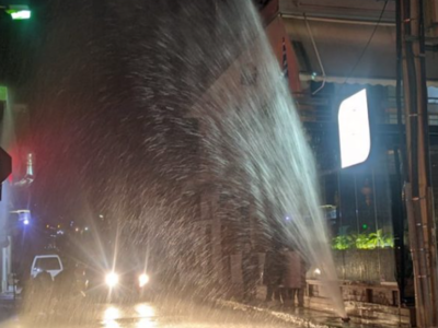 Πάτρα: Η βλάβη έφερε ...σιντριβάνι, στην...