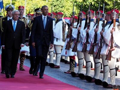 Ο Πρ. Παυλόπουλος στον Μπ. Ομπάμα για Κυ...