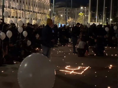 Τέμπη: 57 μπαλόνια στον ουρανό ακριβώς στις 23:18