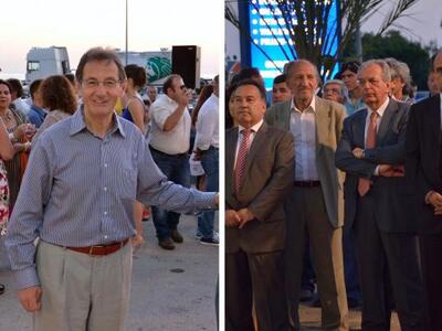 Ο κ. Γεωργιόπουλος και δεξιά Ο πρόεδρος...