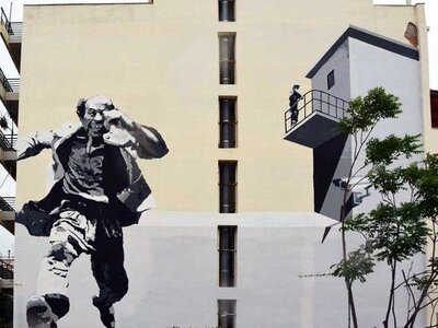 Political Stencil, ArtWalk3, 2018, Οδός Γούναρη