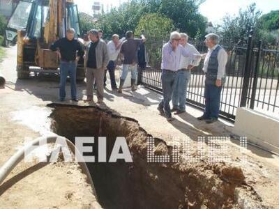 Σοβαρό το πρόβλημα στον κεντρικό αγωγό Αμαλιάδας! 