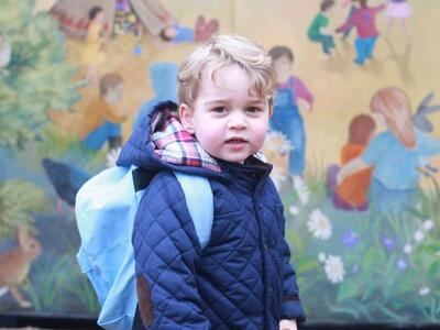 Η πρώτη μέρα του πρίγκιπα Τζορτζ στο σχο...