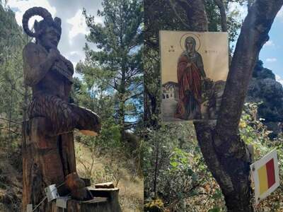 Βανδάλισαν το άγαλμα του Πάνα στη Στεμνί...