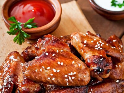 Συνταγή για φτερούγες κοτόπουλου στο air...