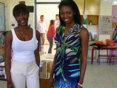 Η Μαρία Κάλαγκμπορ και η αδερφή της βαφτ...