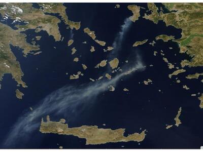 Μέχρι την Κρήτη έφτασε  καπνός από τη Χί...