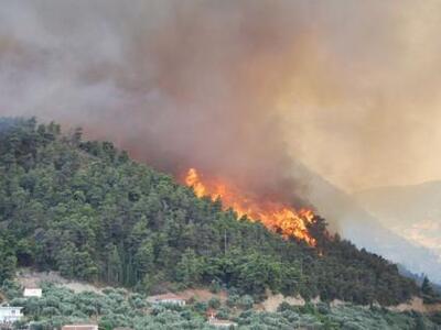 Ηλεία: Σε εξέλιξη δασική φωτιά σε δύσβατη περιοχή 