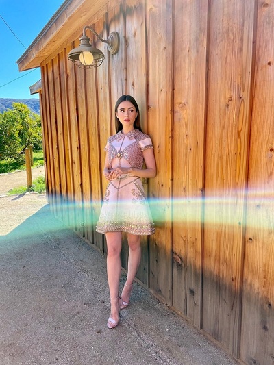 Λίλι Κόλινς με Georges Hobeika