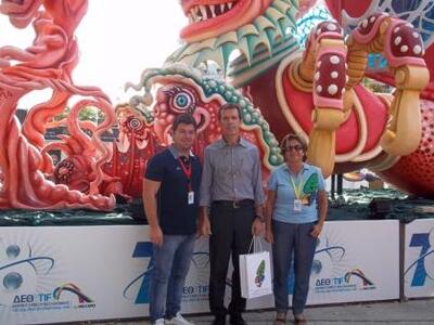 Την εγκατάσταση  του Πατρινού Καρναβαλιο...