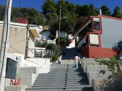 Οι σκάλες στο τέρμα της Καραϊσκάκη σήμερα