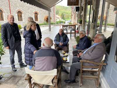Η Χριστίνα Αλεξοπούλου στις περιοχές των...