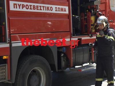 Φωτιά σε φορτηγό στην έξοδο της Περιμετρ...