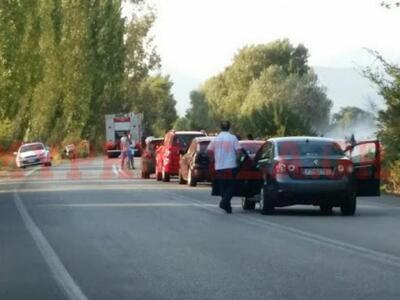 Φωτιά  στην Ε.Ο Πρέβεζας -Ηγουμενίτσας