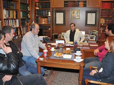 Συνάντηση Ν. Νικολόπουλου με συμβασιούχους