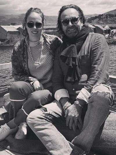 Με τον πατέρα της Thomas Flohr