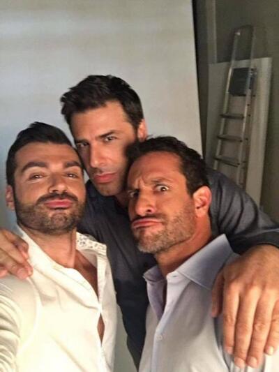 Με τους Λευτέρη Ζαμπετάκη και Γιώργο Χρα...