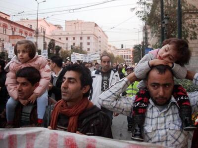 Συγκέντρωση για τους Σύρους πρόσφυγες πολέμου