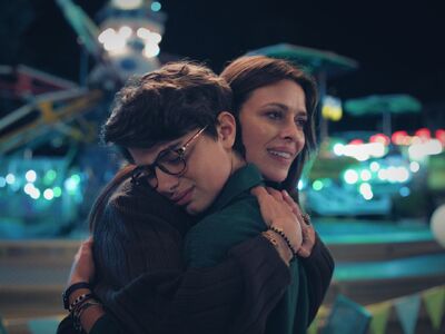 "Boy with pink pants".