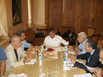 Ο Γιάννης Δημαράς στην συνάντηση της «π...