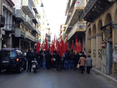 Πορεία στο κέντρο της Πάτρας για την επέ...