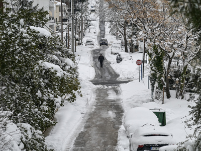 Kαιρός - Τσατραφύλλιας: Πυκνές χιονοπτώσ...