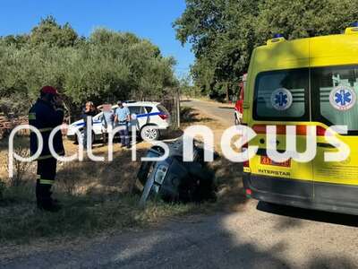 Πύργος: Αγροτικό «βούτηξε» σε κανάλι