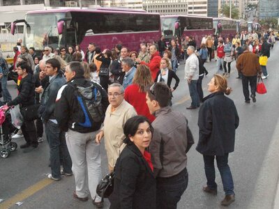 Αναταραχή στον Πειραιά λόγω της απεργίας...