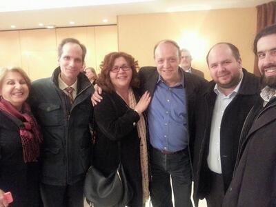 Με τους συντρόφους της στο ΠΑΣΟΚ